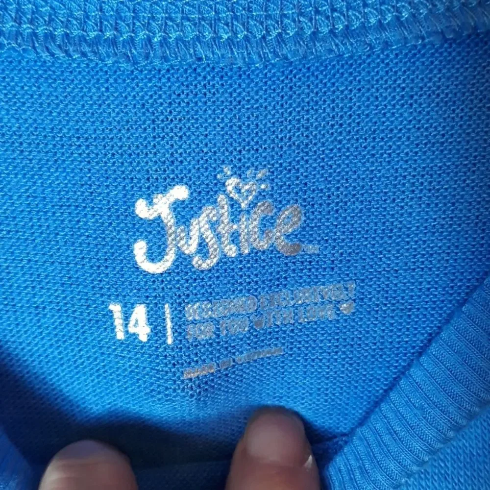 Bundle of 3 Justice zip up hoodie and sweater